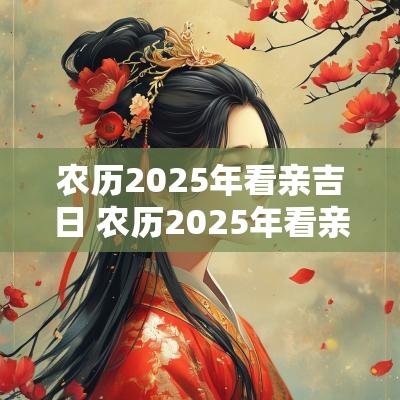 农历2025年看亲吉日 农历2025年看亲吉日是哪几天