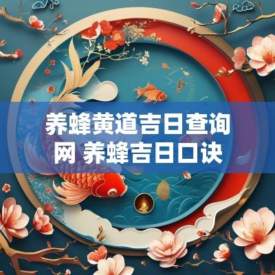 养蜂黄道吉日查询网 养蜂吉日口诀