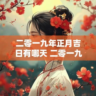 二零一九年正月吉日有哪天 二零一九年春节是几月几号
