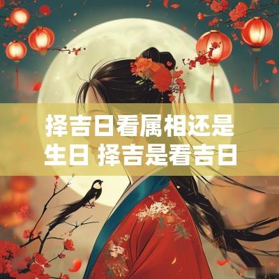 择吉日看属相还是生日 择吉是看吉日还是吉时