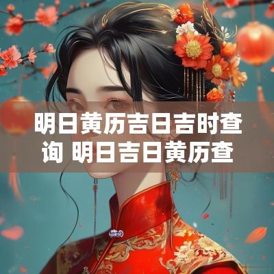 明日黄历吉日吉时查询 明日吉日黄历查询