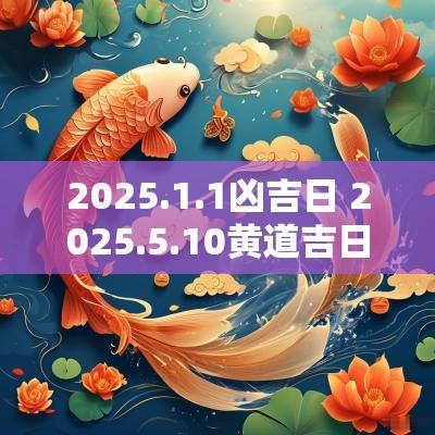 2025.1.1凶吉日 2025.5.10黄道吉日