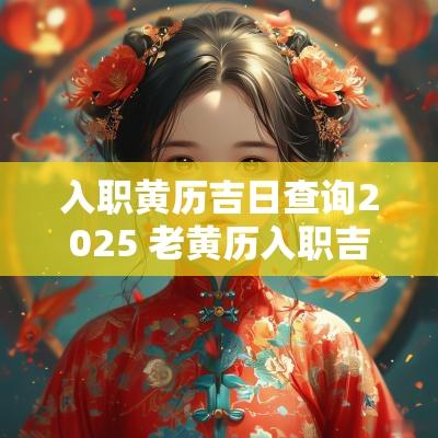 入职黄历吉日查询2025 老黄历入职吉日