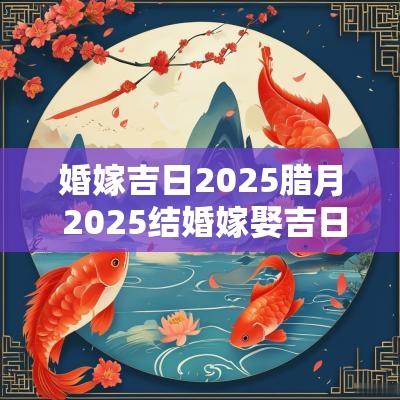 婚嫁吉日2025腊月 2025结婚嫁娶吉日