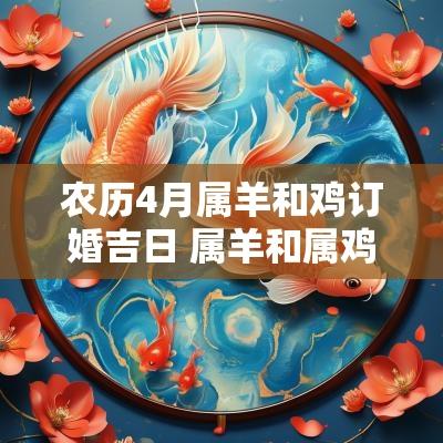 农历4月属羊和鸡订婚吉日 属羊和属鸡的结婚黄道吉日