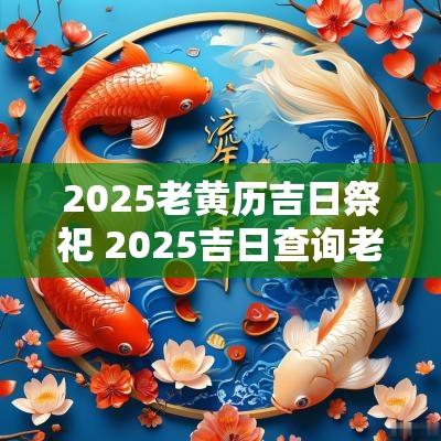 2025老黄历吉日祭祀 2025吉日查询老黄历