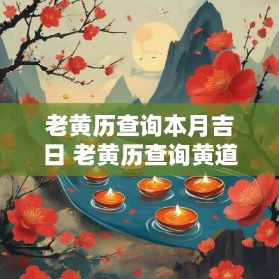 老黄历查询本月吉日 老黄历查询黄道吉日2025年