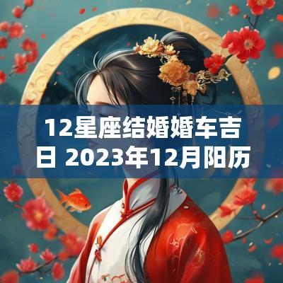 12星座结婚婚车吉日 2025年12月阳历结婚吉日全表