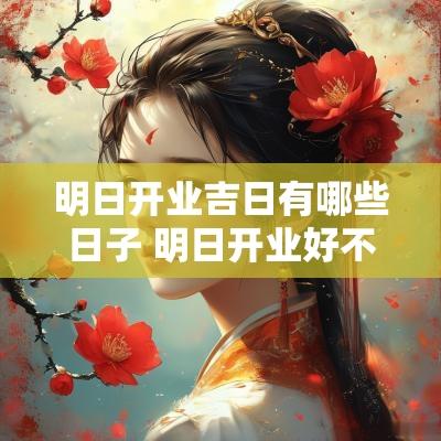 明日开业吉日有哪些日子 明日开业好不好