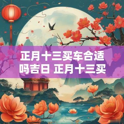 正月十三买车合适吗吉日 正月十三买车好吗