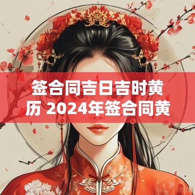 签合同吉日吉时黄历 2025年签合同黄道吉日