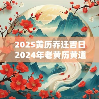 2025黄历乔迁吉日 2025年老黄历黄道吉日查询乔迁日