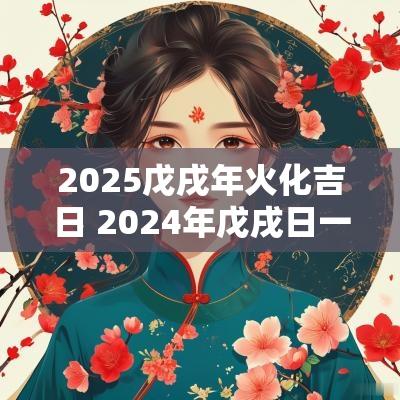 2025戊戌年火化吉日 2025年戊戌日一览表