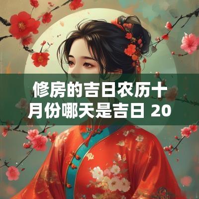 修房的吉日农历十月份哪天是吉日 2025年农历十月装修房子黄道吉日