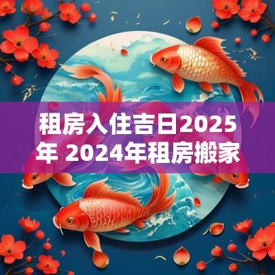 租房入住吉日2025年 2025年租房搬家吉日查询