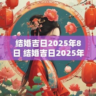 结婚吉日2025年8日 结婚吉日2025年