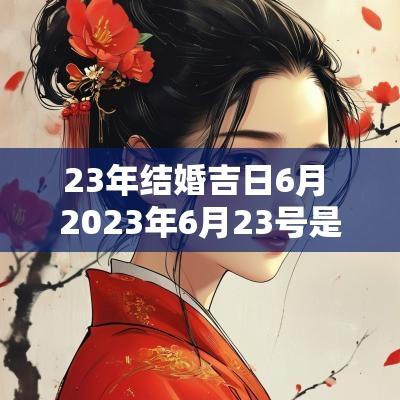 23年结婚吉日6月 2025年6月23号是结婚吉日吗