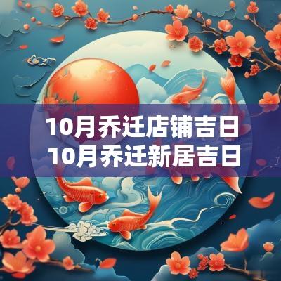 10月乔迁店铺吉日 10月乔迁新居吉日查询