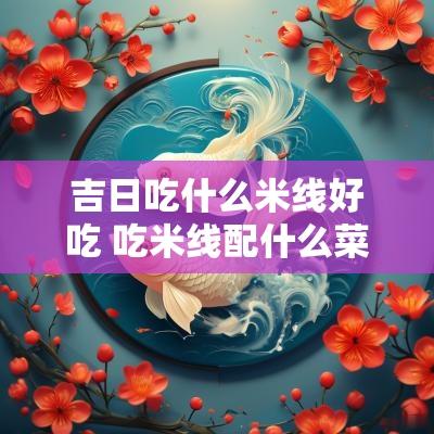 吉日吃什么米线好吃 吃米线配什么菜最佳