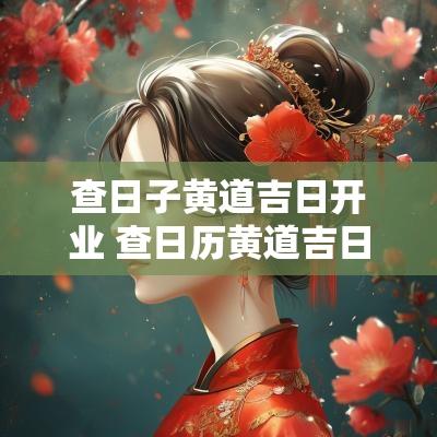 查日子黄道吉日开业 查日历黄道吉日方法