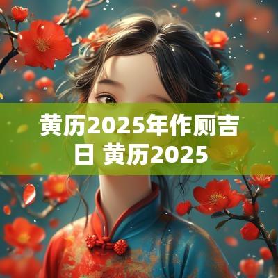黄历2025年作厕吉日 黄历2025