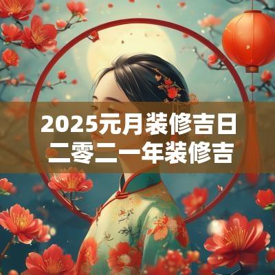 2025元月装修吉日 二零二一年装修吉日