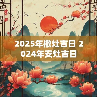 2025年撤灶吉日 2025年安灶吉日