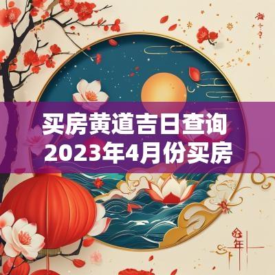 买房黄道吉日查询 2025年4月份买房黄道吉日查询