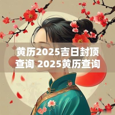 黄历2025吉日封顶查询 2025黄历查询结婚吉日