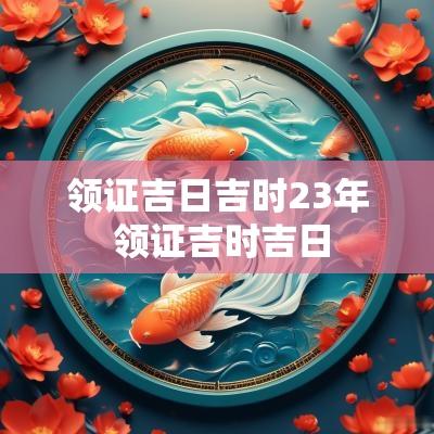 领证吉日吉时23年 领证吉时吉日