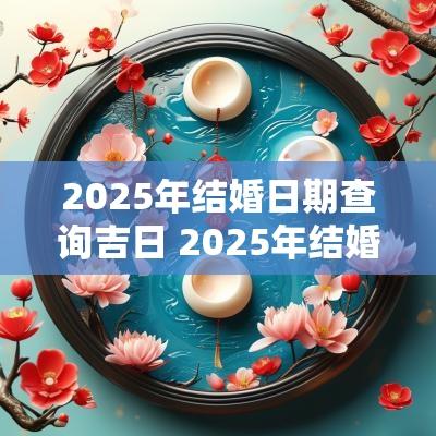 2025年结婚日期查询吉日 2025年结婚的日子