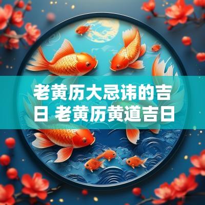 老黄历大忌讳的吉日 老黄历黄道吉日