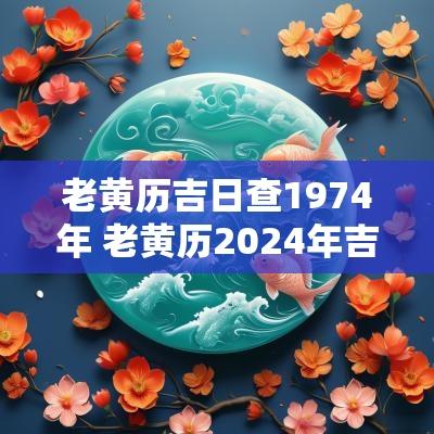 老黄历吉日查1974年 老黄历2025年吉日查询