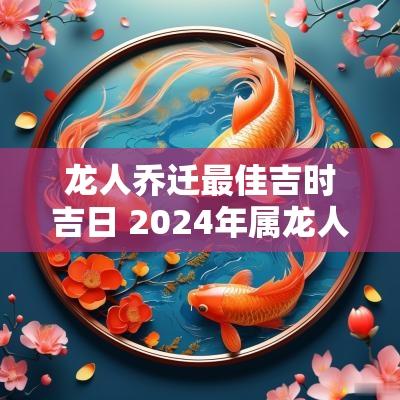 龙人乔迁最佳吉时吉日 2025年属龙人乔迁吉日