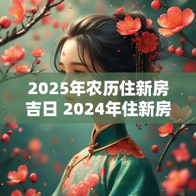 2025年农历住新房吉日 2025年住新房黄道吉日