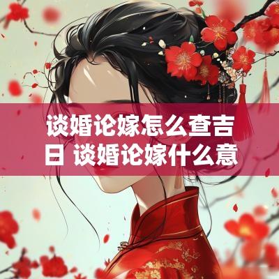 谈婚论嫁怎么查吉日 谈婚论嫁什么意思