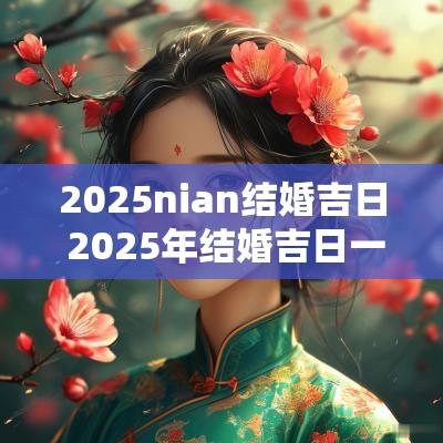 2025nian结婚吉日 2025年结婚吉日一览表