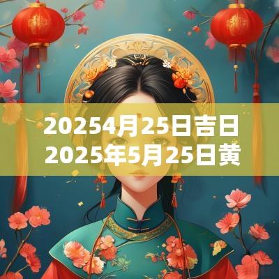 20254月25日吉日 2025年5月25日黄道吉日