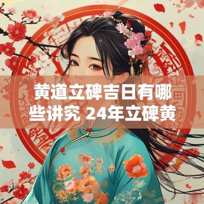 黄道立碑吉日有哪些讲究 24年立碑黄道吉日