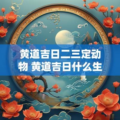 黄道吉日二三定动物 黄道吉日什么生肖动物