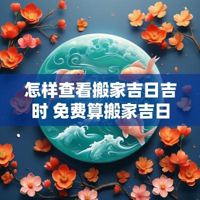 怎样查看搬家吉日吉时 免费算搬家吉日吉时