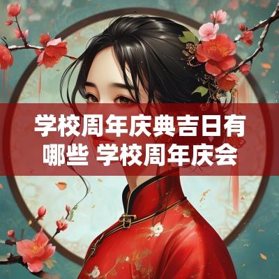 学校周年庆典吉日有哪些 学校周年庆会议流程