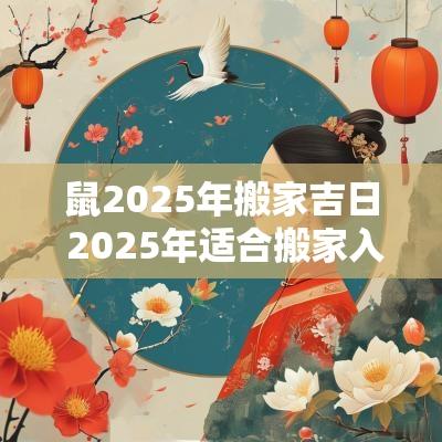 鼠2025年搬家吉日 2025年适合搬家入宅的吉日