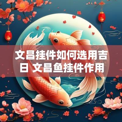文昌挂件如何选用吉日 文昌鱼挂件作用