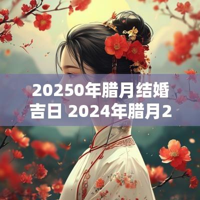20250年腊月结婚吉日 2025年腊月20结婚好不好 20250年腊月结婚吉日 2025年腊月20结婚好不好