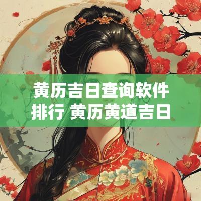 黄历吉日查询软件排行 黄历黄道吉日查询2025