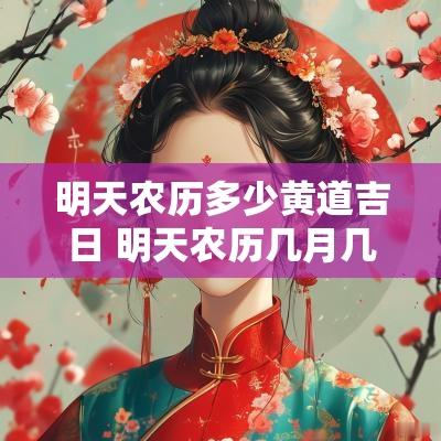 明天农历多少黄道吉日 明天农历几月几日