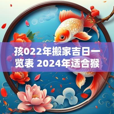 孩022年搬家吉日一览表 2025年适合猴年搬家的黄道吉日