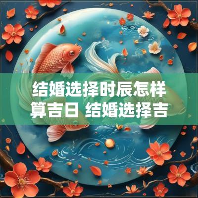 结婚选择时辰怎样算吉日 结婚选择吉日的正确方法