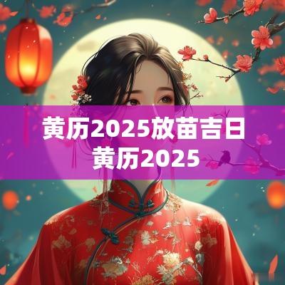黄历2025放苗吉日 黄历2025